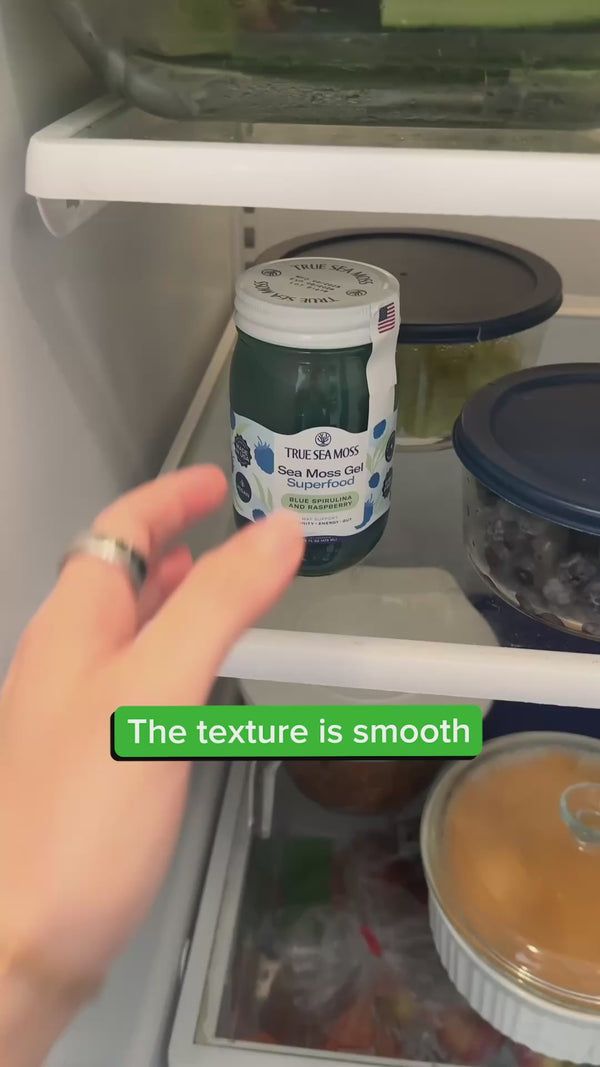 Happy True Sea Moss customer enjoying sea moss gel